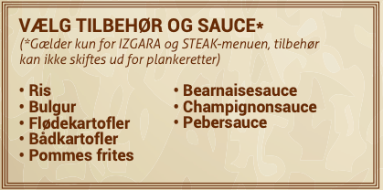 Tilbehør og sauce